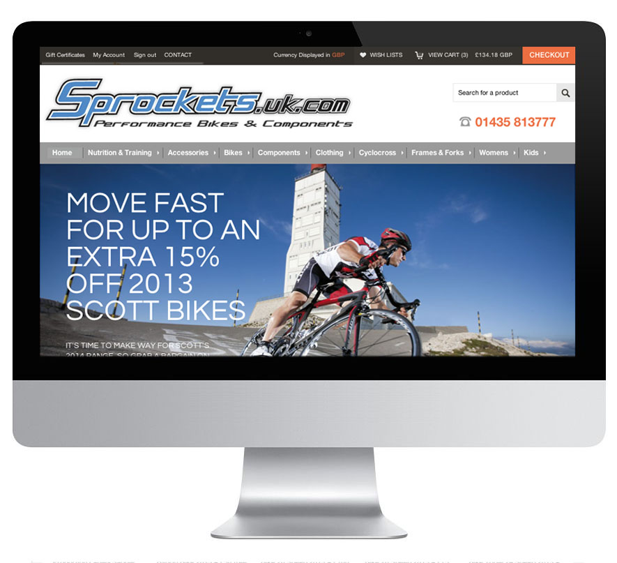 Online bike store by OlleyDesign.com