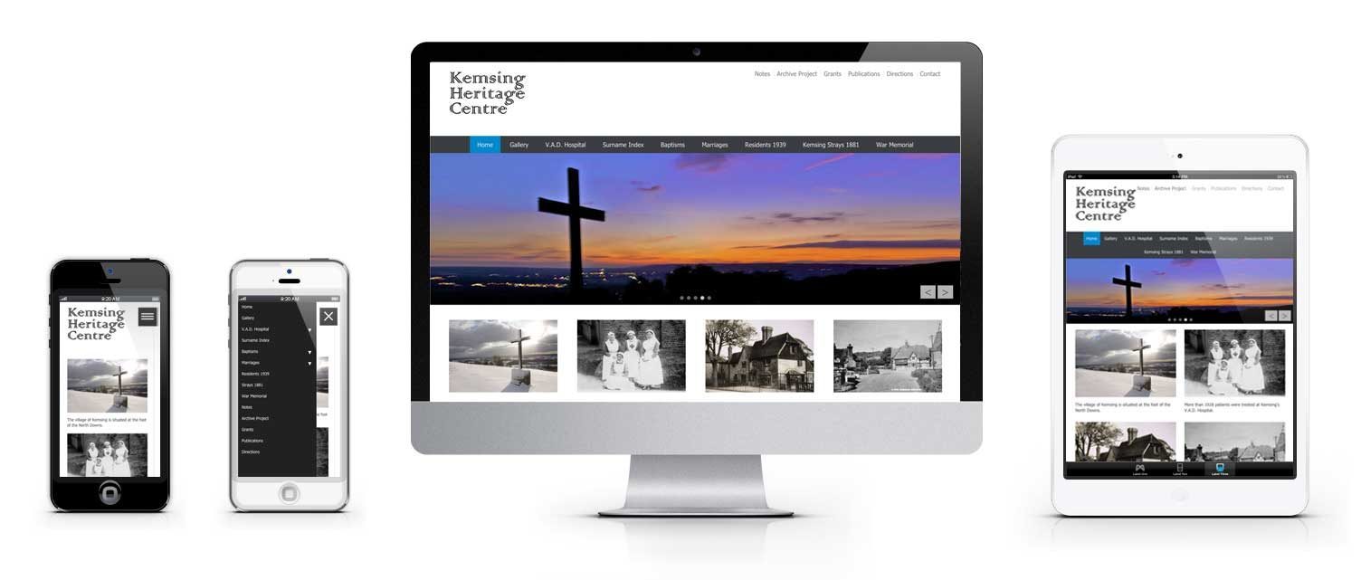 Kemsing Heritage Centre Association website by Olley Design